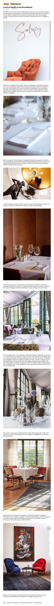 The Wine Fox Review - Lunch at Salsify