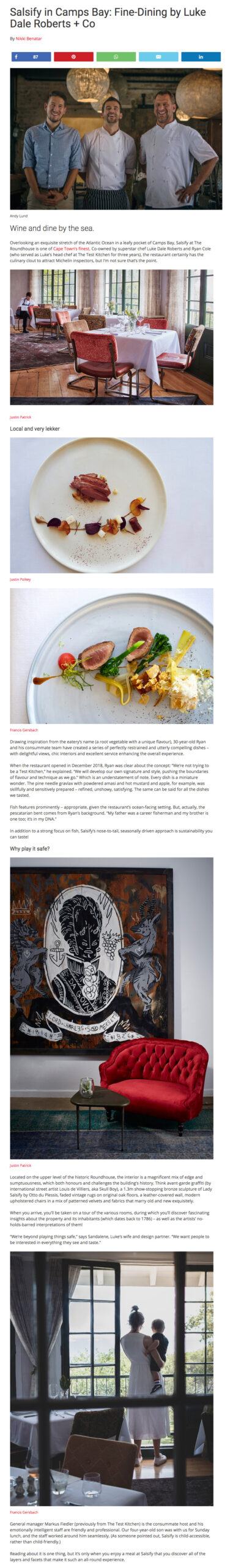 Inside Guide: Cape Town Restaurants - Salsify
